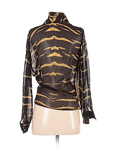 Roberto Cavalli Long Sleeve Silk Top (view 2)