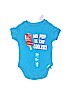 The Children's Place 100% Cotton Blue Short Sleeve Onesie Size 0-3 mo - photo 1