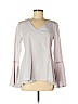 Romeo & Juliet Couture Ivory Long Sleeve Blouse Size M - photo 1