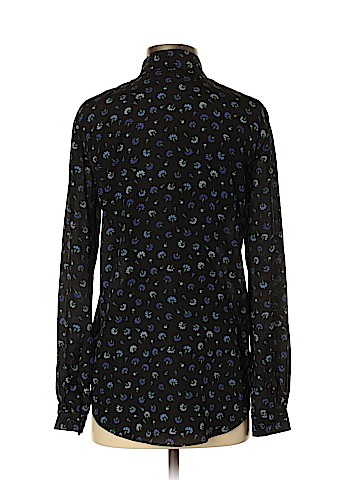 & Other Stories Long Sleeve Silk Top (view 2)