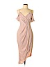 showpo 100% Polyester Tan Cocktail Dress Size 12 - photo 1