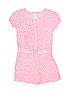 Just One You 100% Rayon Print Pink Romper Size 4T - photo 1