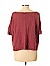 Eileen Fisher 100% Linen Red Short Sleeve Top Size L - photo 2