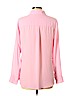 Express 100% Polyester Pink Long Sleeve Button-Down Shirt Size L - photo 2