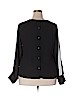 RACHEL Rachel Roy 100% Polyester Black Long Sleeve Blouse Size XXL - photo 2