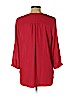 My Michelle 100% Polyester Red 3/4 Sleeve Blouse Size L - photo 2