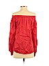 Creatures of Comfort Red Long Sleeve Blouse Size 2 - photo 2