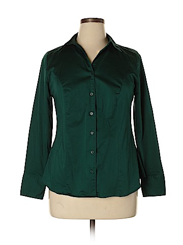 Lane Bryant Long Sleeve Button-Down Shirt (view 1)