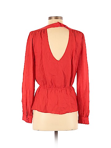 Parker Long Sleeve Silk Top (view 2)