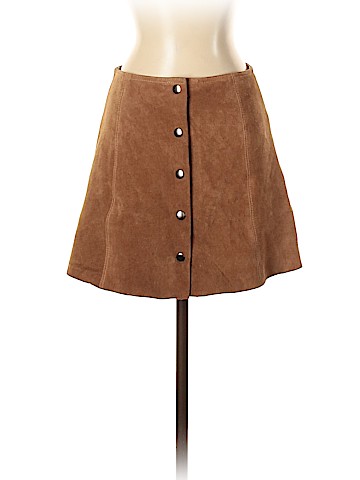 Topshop Leather Skirt (view 1)