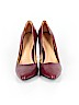 Banana Republic 100% Leather Burgundy Heels Size 6 1/2 - photo 2
