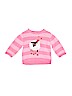 Garnet Hill 100% Cotton Stripes Graphic Pink Pullover Sweater Size XS (youth) - photo 1