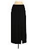 Linda Allard Ellen Tracy 100% Wool Black Silk Skirt Size 10 - photo 1