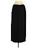 Linda Allard Ellen Tracy 100% Wool Black Silk Skirt Size 10 - photo 2