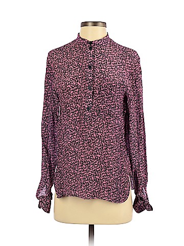 Grey by Jason Wu Long Sleeve Silk Top (view 1)