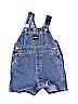 OshKosh B'gosh 100% Cotton Blue Overall Shorts 9-12 MO / 12 MO - photo 1