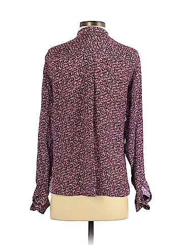 Grey by Jason Wu Long Sleeve Silk Top (view 2)