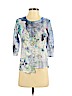 B.l.e.u. Blue 3/4 Sleeve Blouse Size S (petite) - photo 1