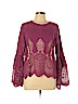 Chloe Oliver Pink Long Sleeve Top Size L - photo 1