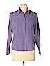 SONOMA life + style 100% Polyester Purple Long Sleeve Blouse Size L (petite) - photo 1