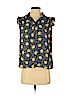 Ann Taylor LOFT 100% Polyester Blue Sleeveless Blouse Size S (petite) - photo 1