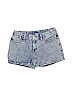 Ralph Lauren 100% Cotton Solid Blue Denim Shorts Size 14 - photo 1