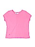 Lilly Pulitzer 100% Cotton Solid Pink Short Sleeve Top Size 7 - photo 1