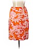 Ann Taylor 100% Silk Orange Silk Skirt Size 14 - photo 2