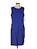 S.L. Fashions Blue Casual Dress Size 14 (petite) - photo 1
