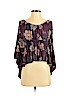 Free People Purple 3/4 Sleeve Top Size S (petite) - photo 1
