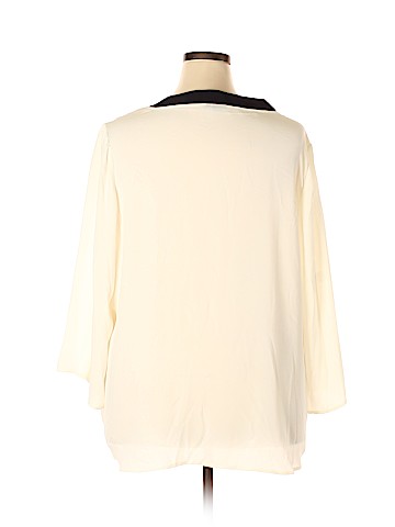 Kaari Blue 3/4 Sleeve Blouse (view 2)