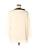 Kaari Blue 100% Polyester White 3/4 Sleeve Blouse Size 3X - photo 2