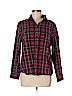 L.L.Bean 100% Cotton Red Long Sleeve Button-Down Shirt Size M (petite) - photo 1