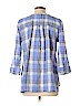 St. John's Bay 100% Cotton Blue 3/4 Sleeve Blouse Size L - photo 2