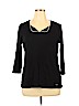 Ellen Tracy 100% Cotton Black 3/4 Sleeve T-Shirt Size XL - photo 1