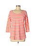 T by Talbots Pink 3/4 Sleeve Top Size M - photo 1