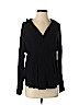 Splendid 100% Rayon Black Long Sleeve Blouse Size S - photo 1