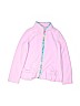 Lilly Pulitzer 100% Polyester Solid Pink Fleece Jacket Size 12 - 14 - photo 1