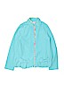 Lilly Pulitzer 100% Polyester Blue Fleece Jacket Size 12 - 14 - photo 1