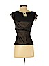 Max Studio 100% Silk Black Short Sleeve Silk Top Size S (petite) - photo 2