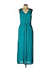 Ann Taylor LOFT Outlet 100% Rayon Blue Casual Dress Size 12 (petite) - photo 1