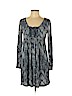 Daisy Fuentes Blue Casual Dress Size L (petite) - photo 1