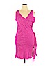 Fiori di Zucca 100% Silk Pink Cocktail Dress Size 14 - photo 1