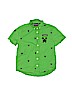 Assorted Brands 100% Polyester Green Short Sleeve Button-Down Shirt Size S (kids) - photo 1