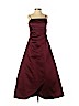 David's Bridal 100% Polyester Burgundy Special Occasion Dress Size 14 - photo 1
