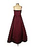 David's Bridal 100% Polyester Burgundy Special Occasion Dress Size 14 - photo 2