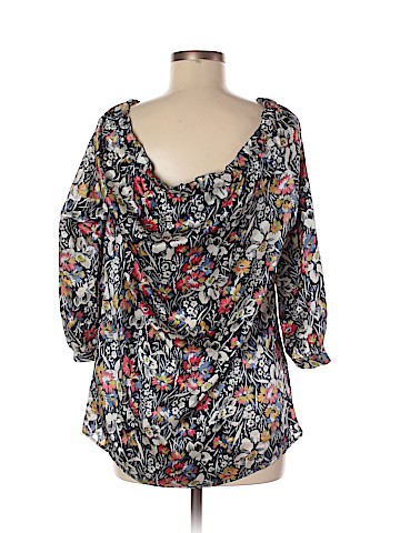 Annelore 3/4 Sleeve Silk Top (view 2)