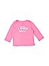 Carter's 100% Cotton Pink Long Sleeve T-Shirt 6-9 MO / 9 MO - photo 1