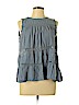 Ann Taylor LOFT Blue Sleeveless Blouse Size L (petite) - photo 1