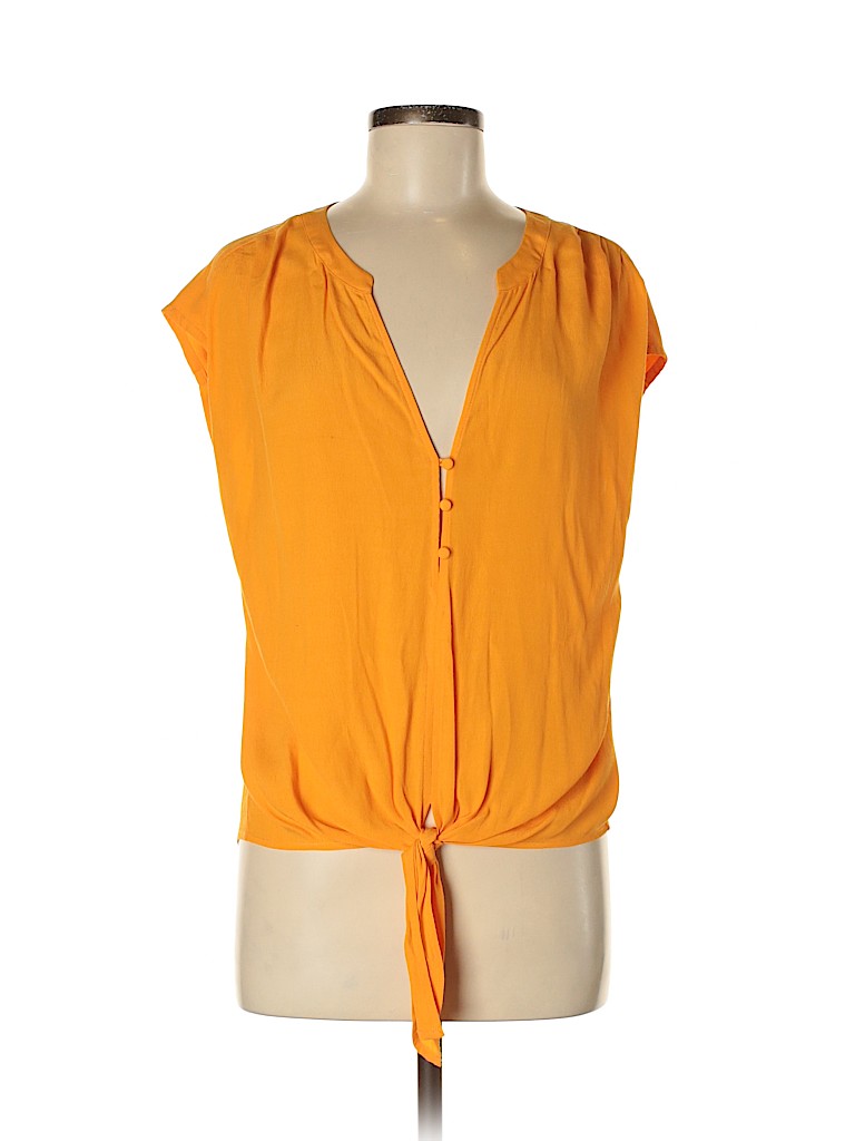 Soft Joie Yellow Short Sleeve Blouse Size M - photo 1